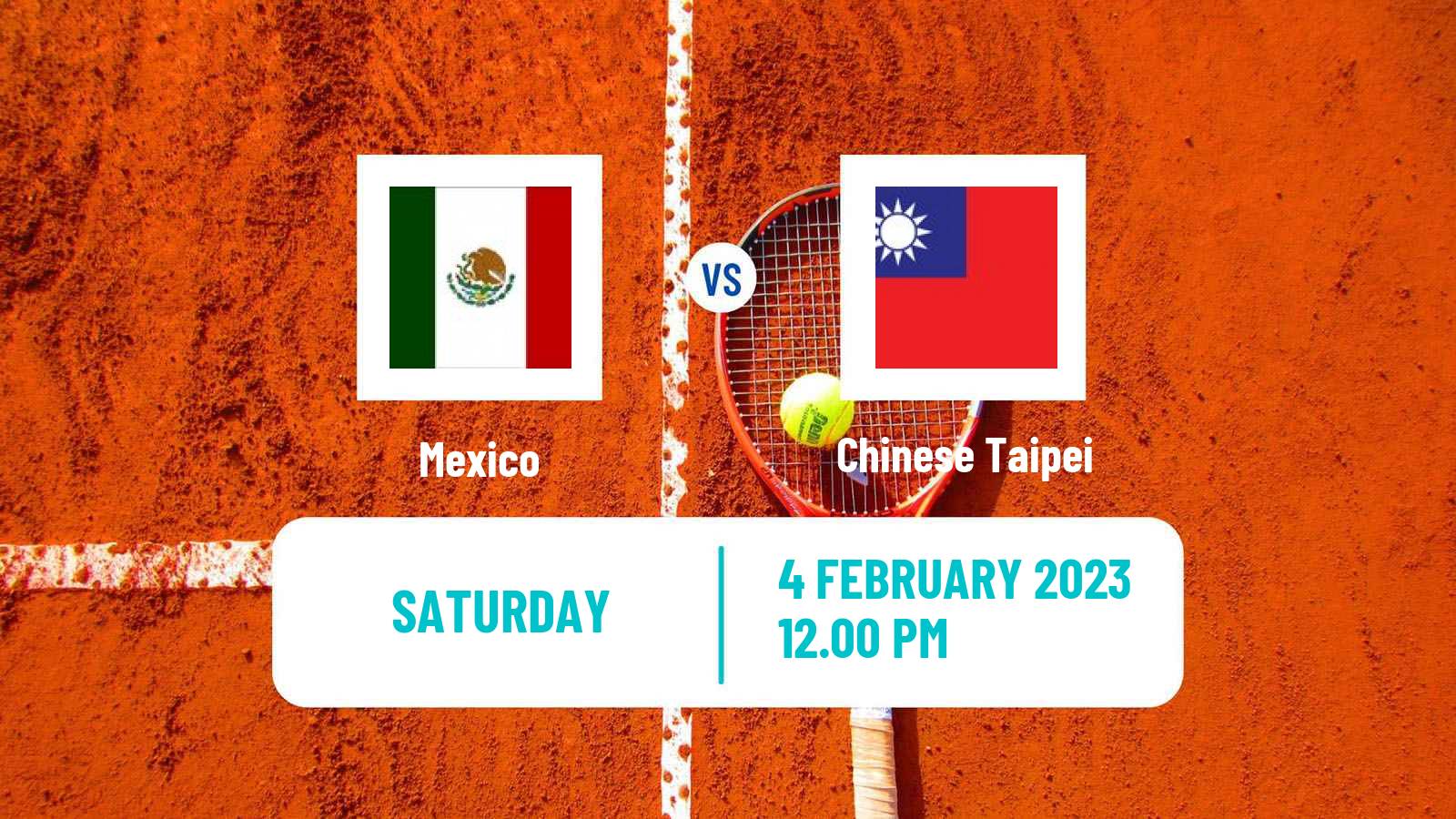 Tennis Davis Cup World Group I Teams Mexico - Chinese Taipei