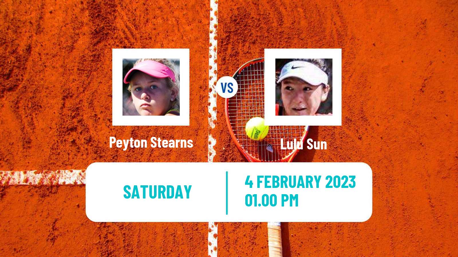 Tennis ITF Tournaments Peyton Stearns - Lulu Sun
