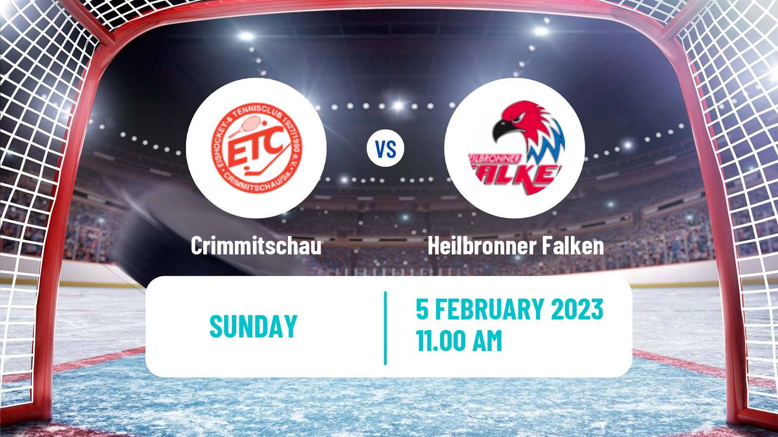 Hockey German DEL2 Crimmitschau - Heilbronner Falken