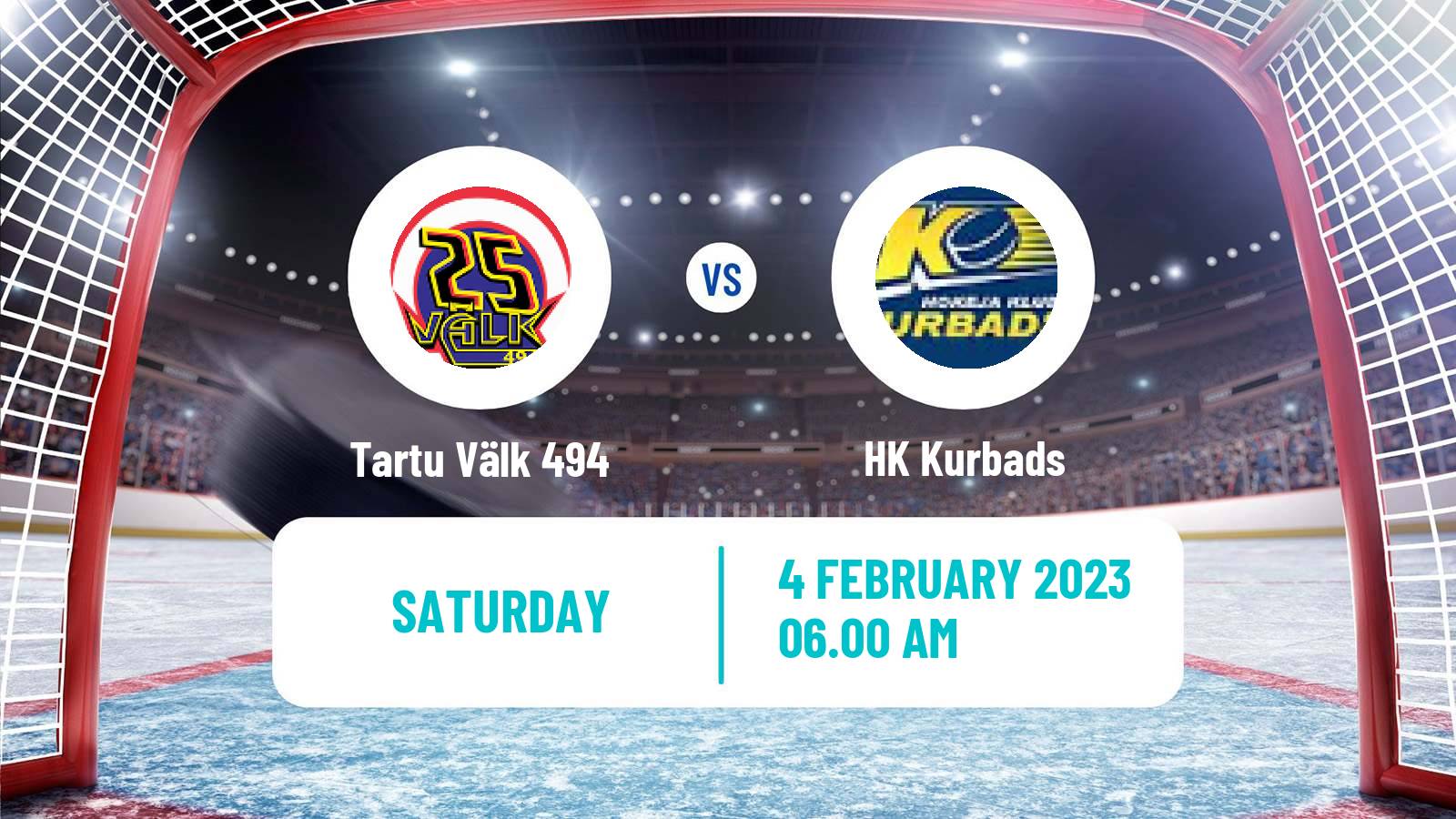 Hockey Estonian Hokiliiga Tartu Välk 494 - Kurbads