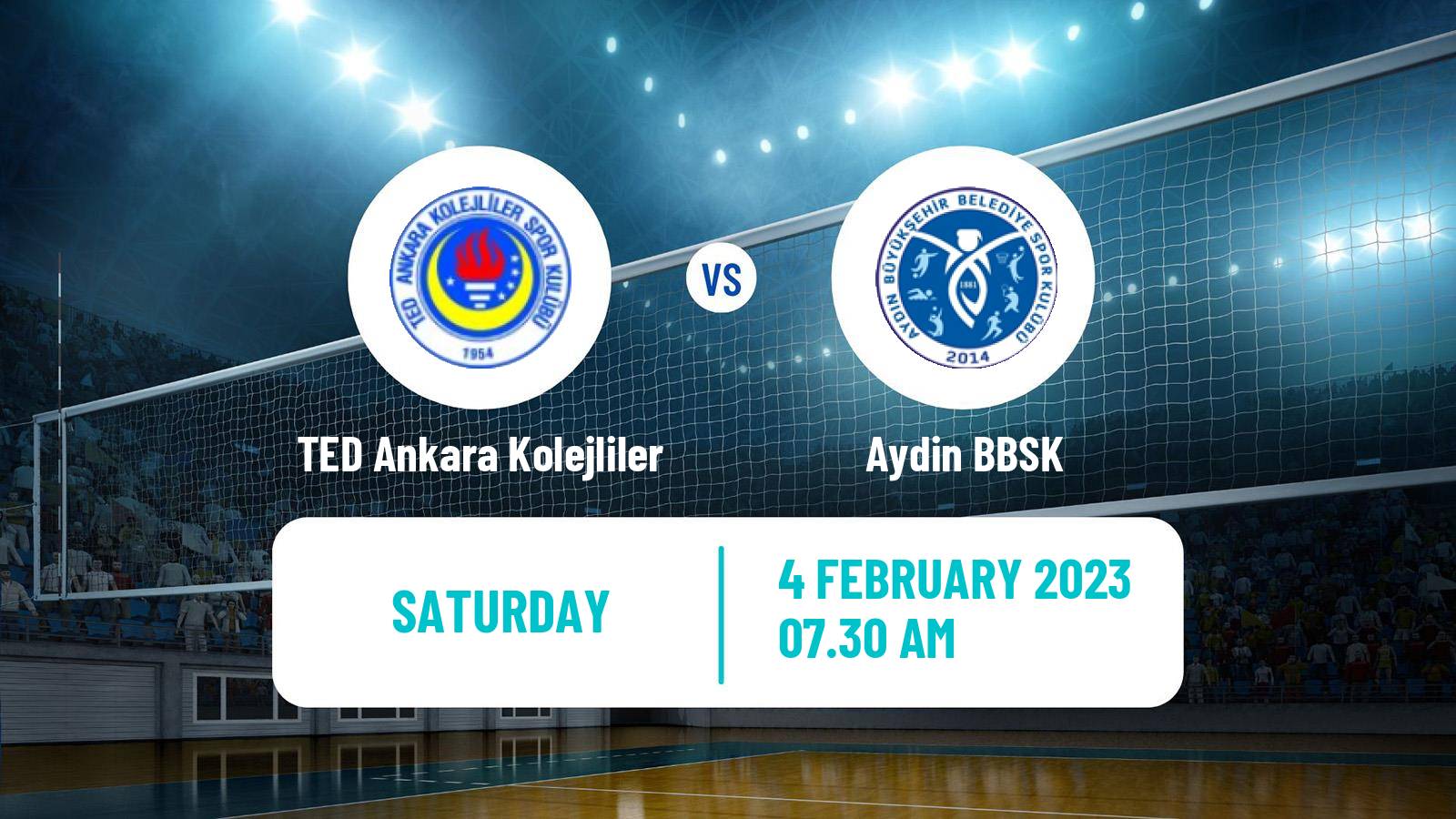 Volleyball Turkish 1 Ligi Volleyball TED Ankara Kolejliler - Aydin BBSK