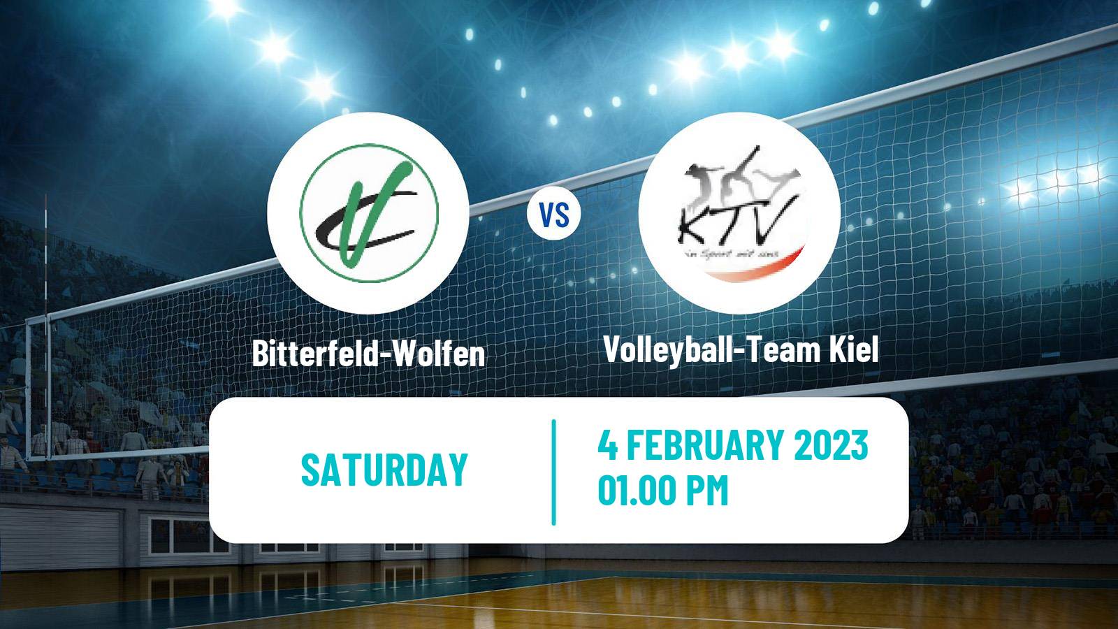 Volleyball German 2 Bundesliga North Volleyball Bitterfeld-Wolfen - Volleyball-Team Kiel