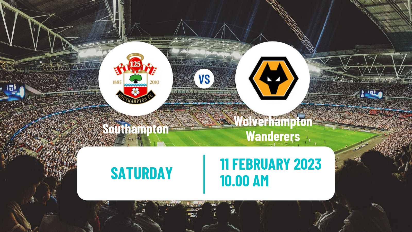 Soccer English Premier League Southampton - Wolverhampton Wanderers