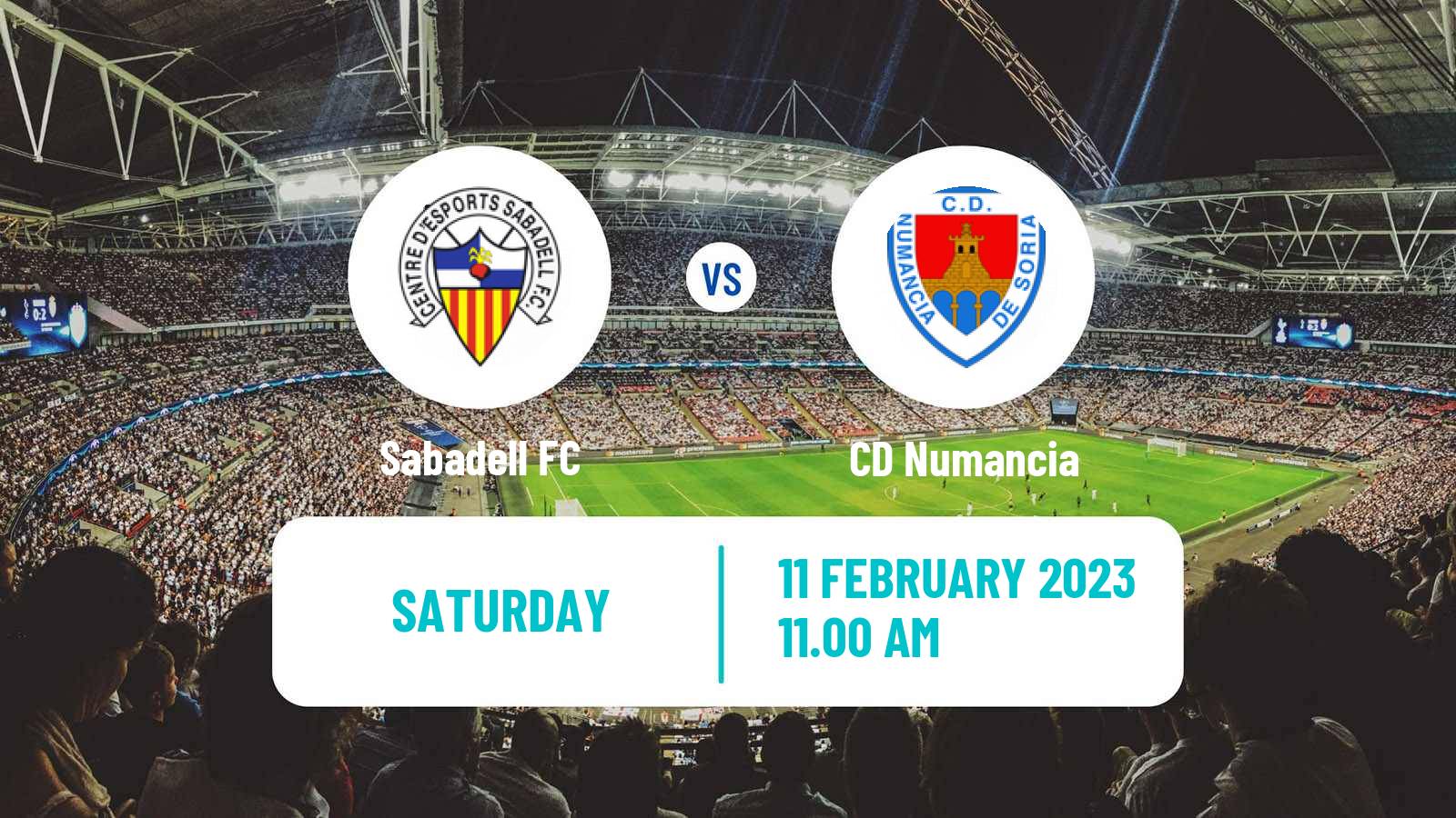 Soccer Spanish Primera RFEF Group 2 Sabadell - Numancia