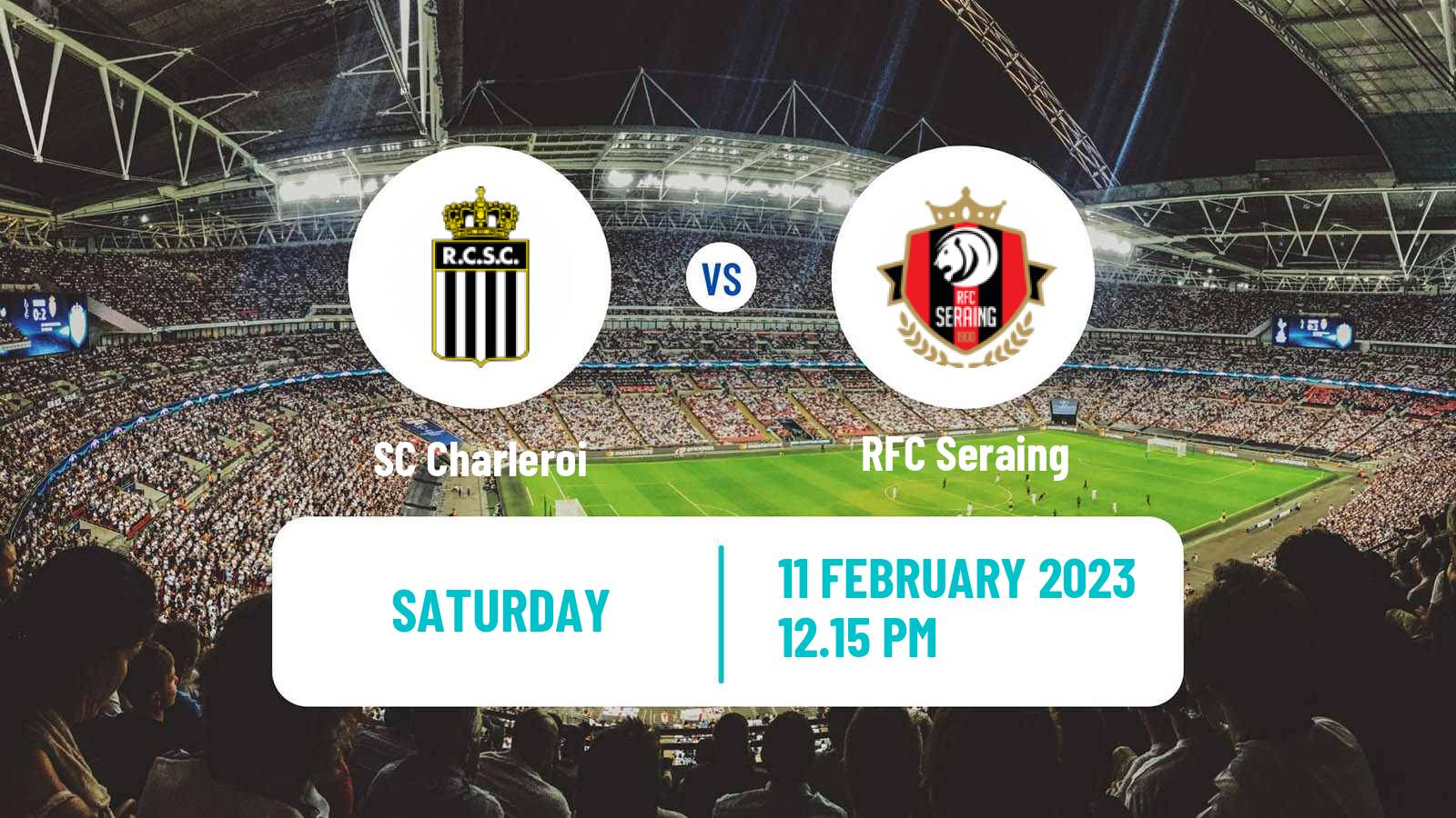 Soccer Belgian Jupiler Pro League Charleroi - Seraing
