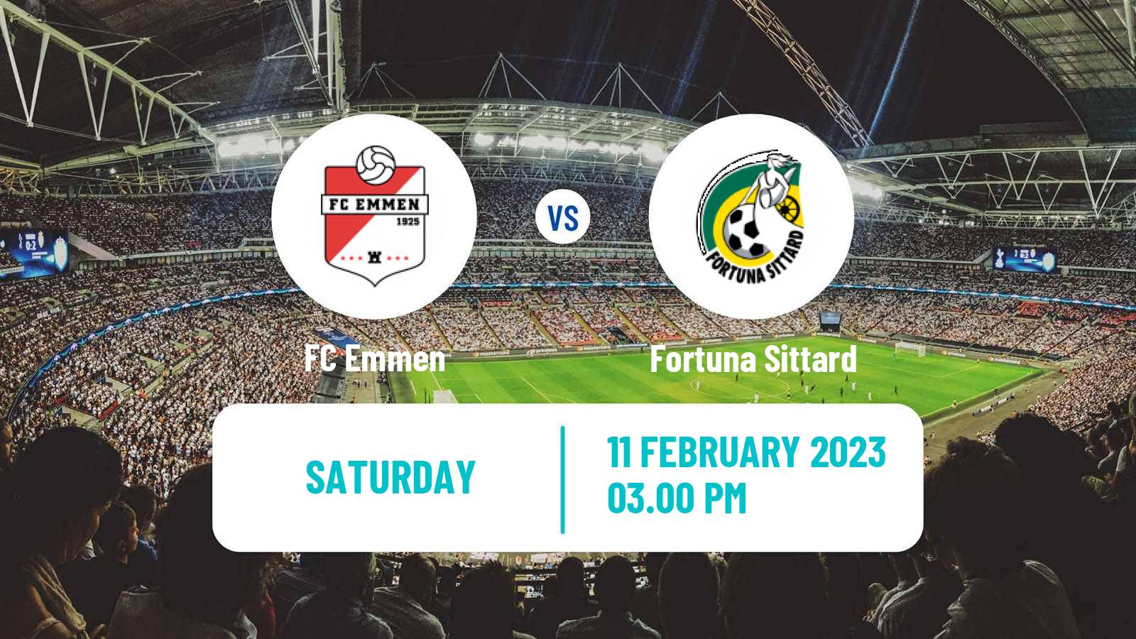 Soccer Dutch Eredivisie Emmen - Fortuna Sittard