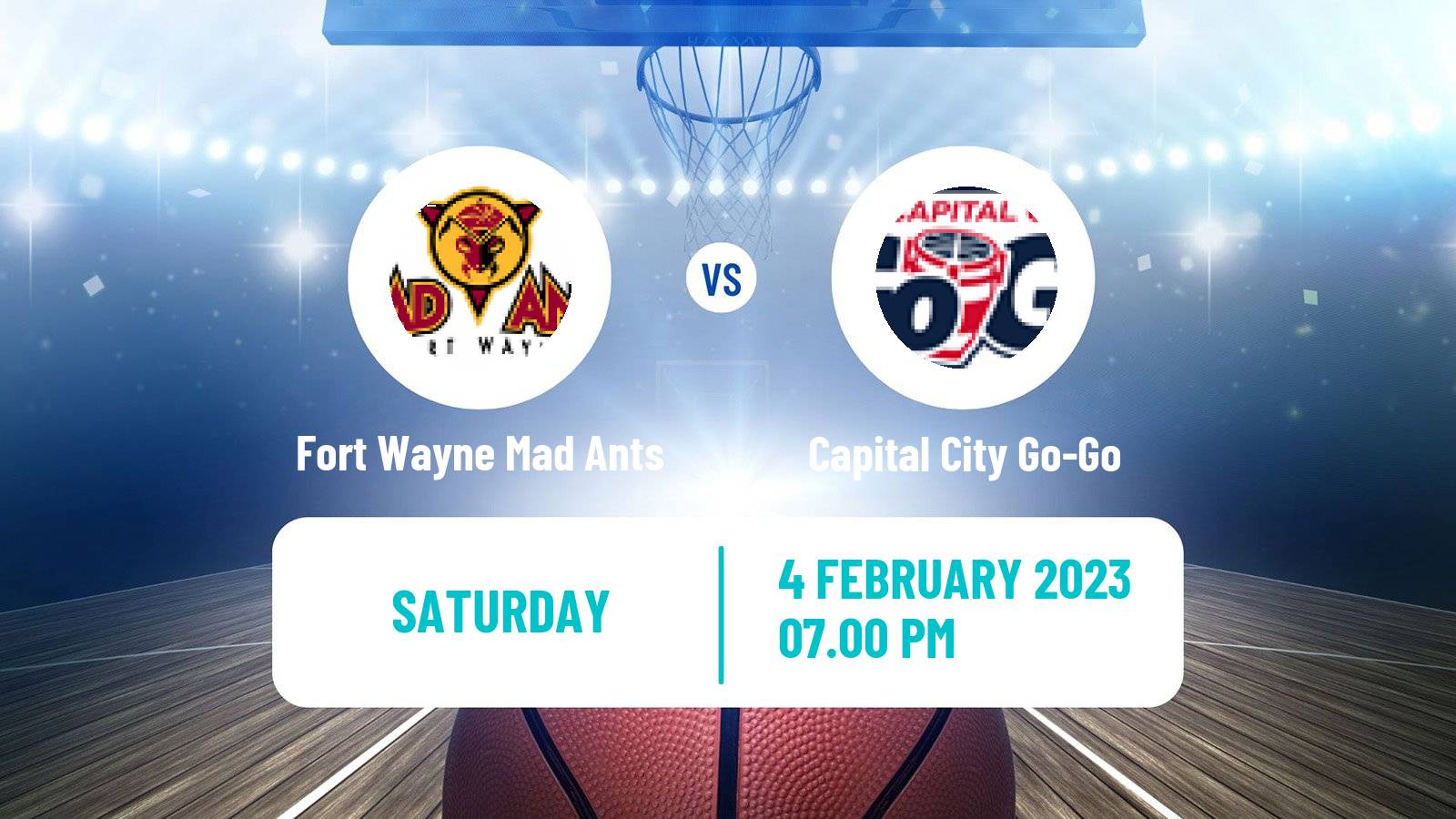 Basketball NBA G-League Fort Wayne Mad Ants - Capital City Go-Go