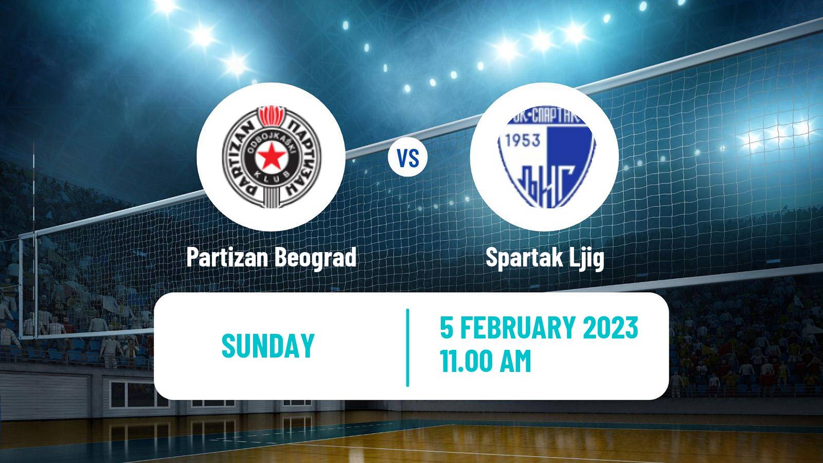 Volleyball Serbian Liga Volleyball Partizan Beograd - Spartak Ljig