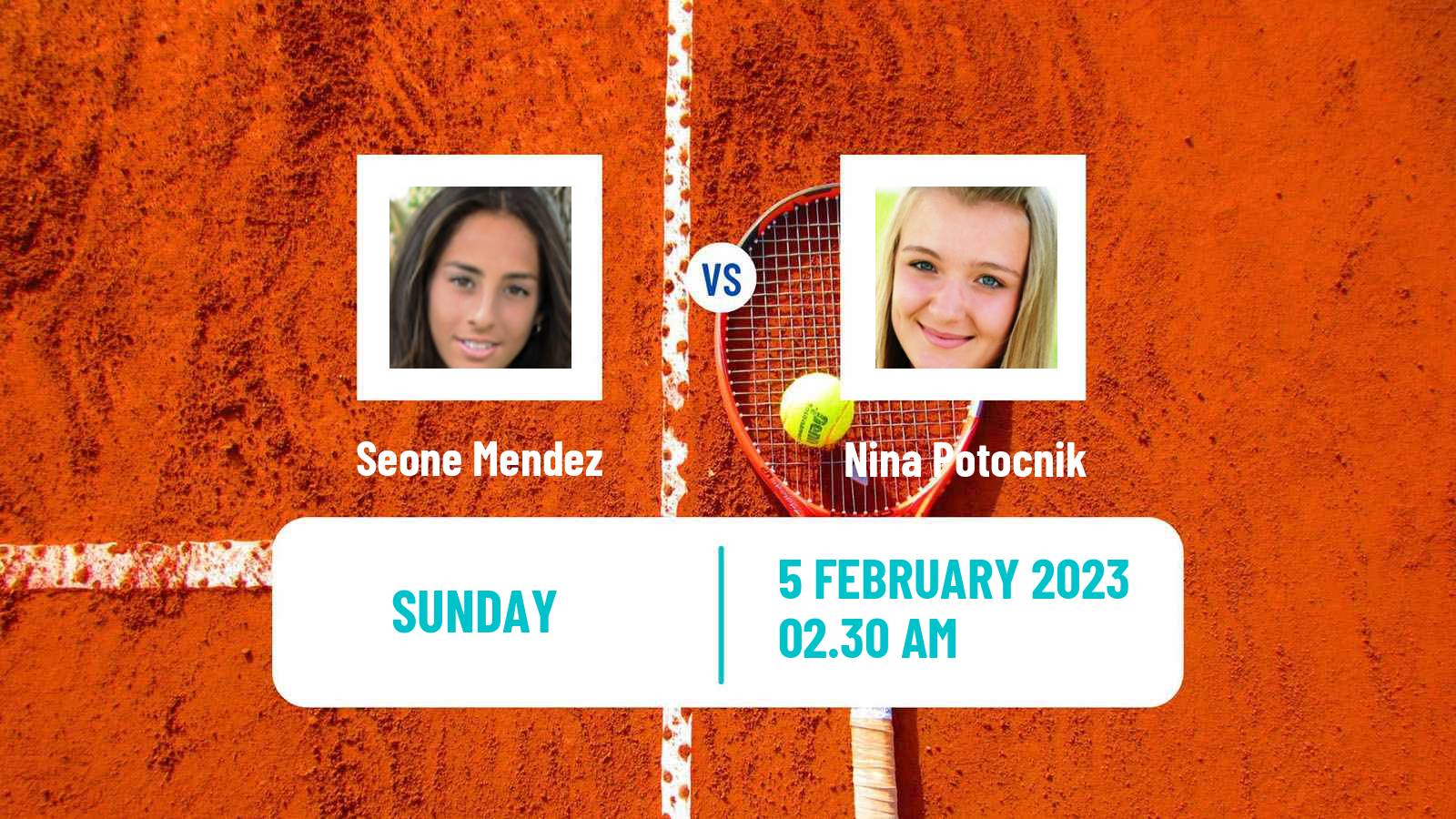 Tennis ITF Tournaments Seone Mendez - Nina Potocnik