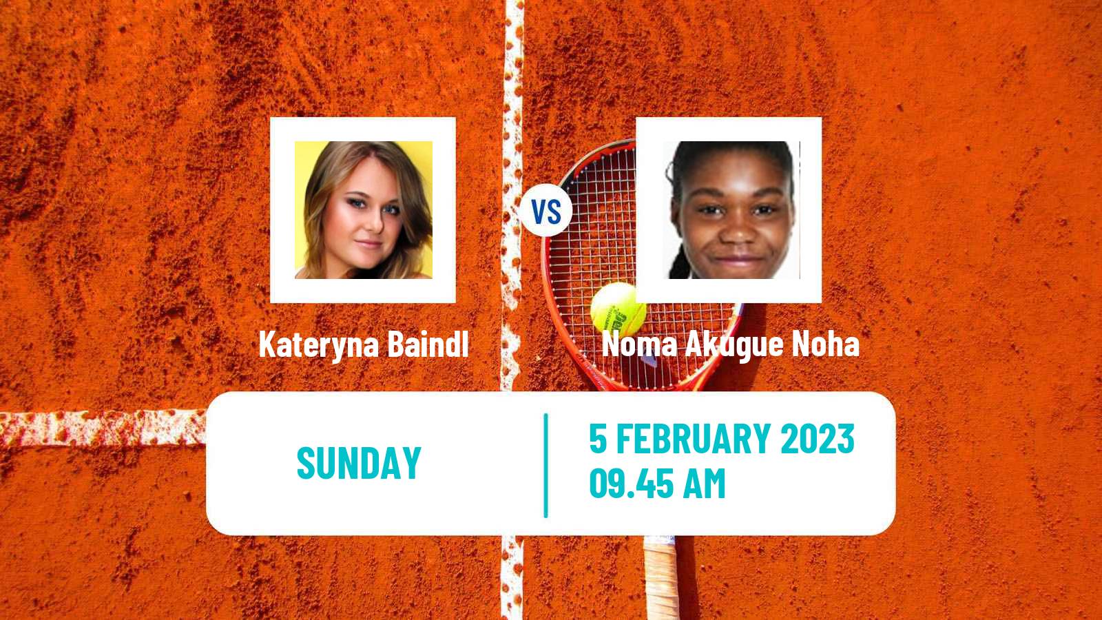 Tennis WTA Linz Kateryna Baindl - Noma Akugue Noha