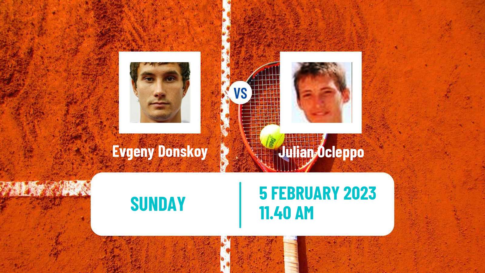 Tennis ATP Challenger Evgeny Donskoy - Julian Ocleppo
