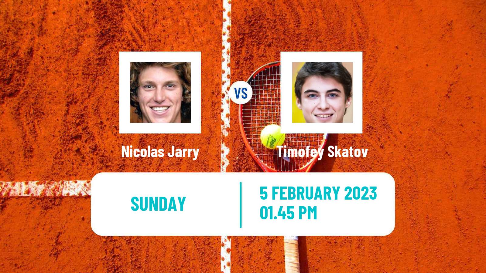 Tennis Davis Cup World Group Nicolas Jarry - Timofey Skatov