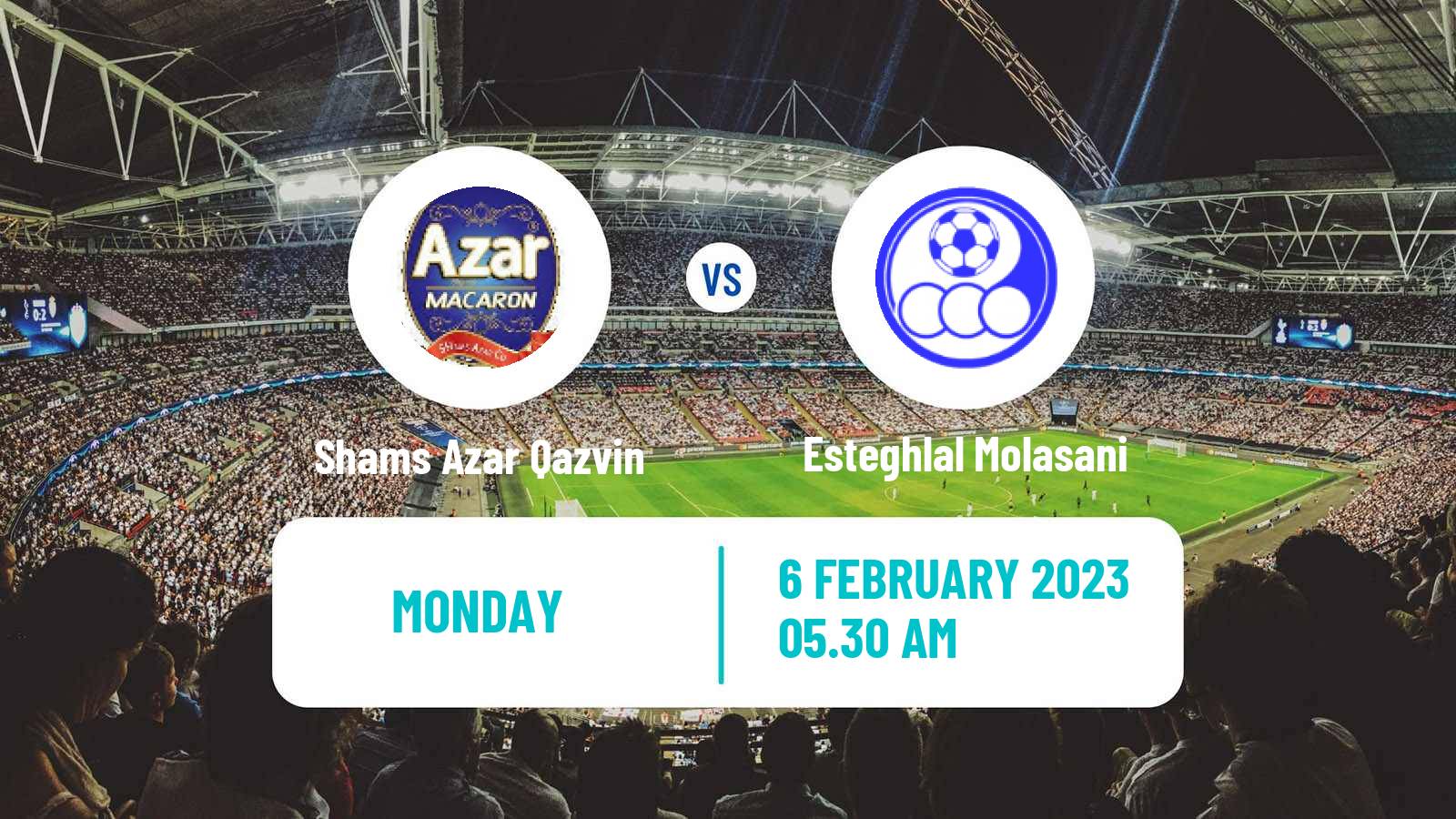 Soccer Iran Division 1 Shams Azar Qazvin - Esteghlal Molasani