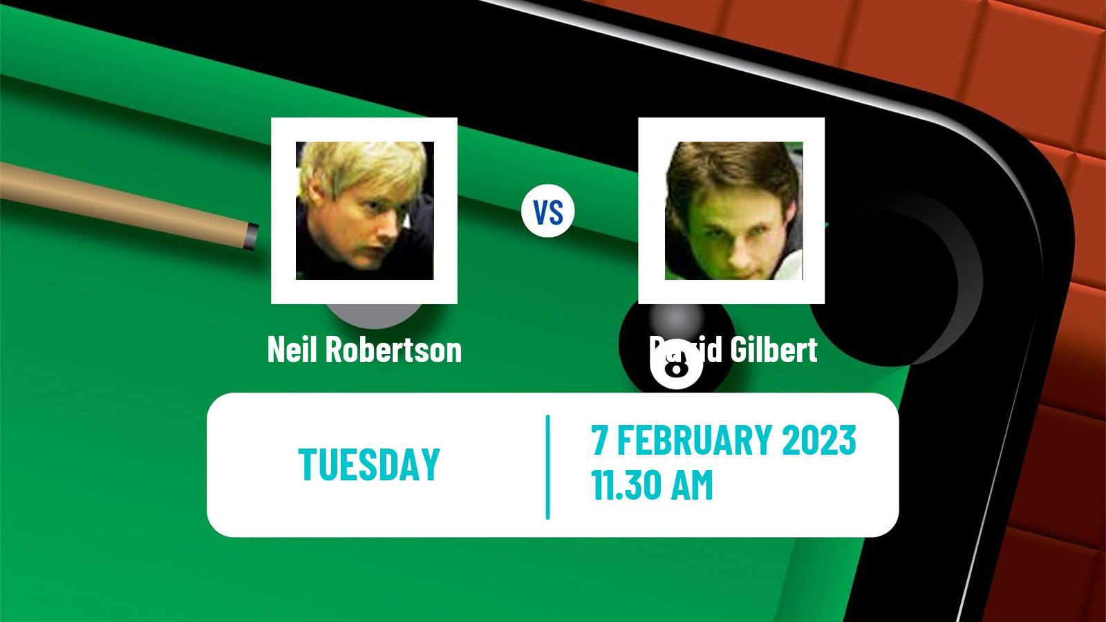 Snooker Snooker Neil Robertson - David Gilbert