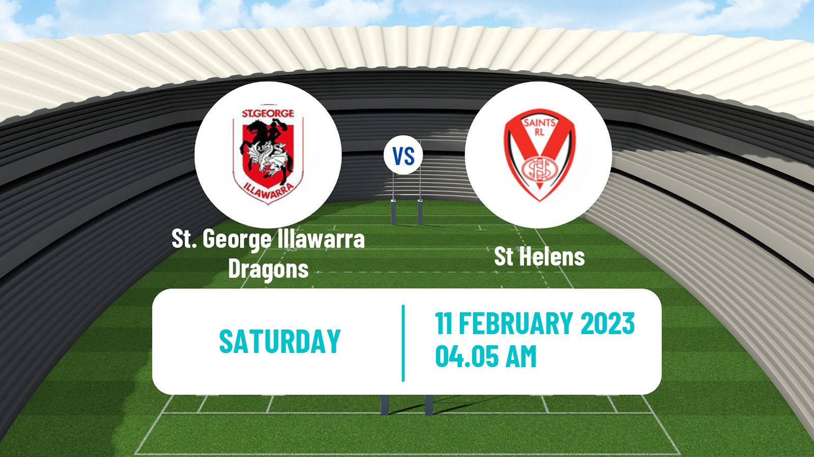 Rugby league Australian NRL St. George Illawarra Dragons - St Helens