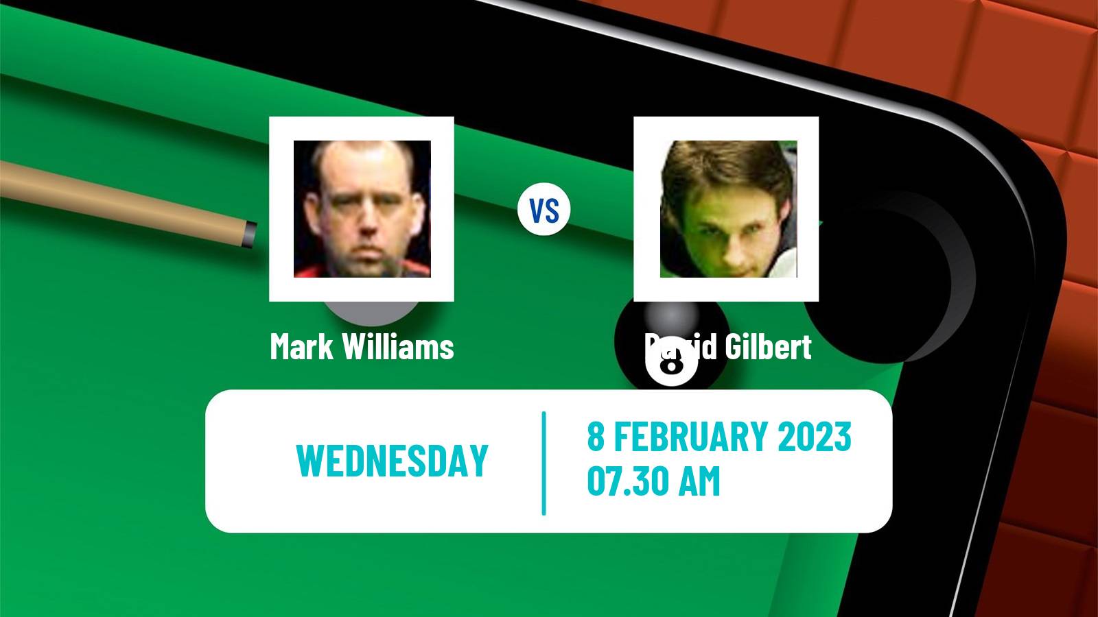 Snooker Snooker Mark Williams - David Gilbert