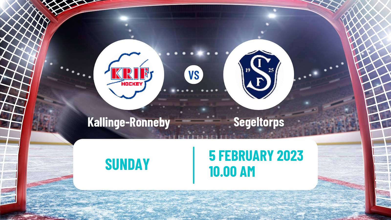 Hockey Swedish HockeyEttan Sodra Var Kallinge-Ronneby - Segeltorps