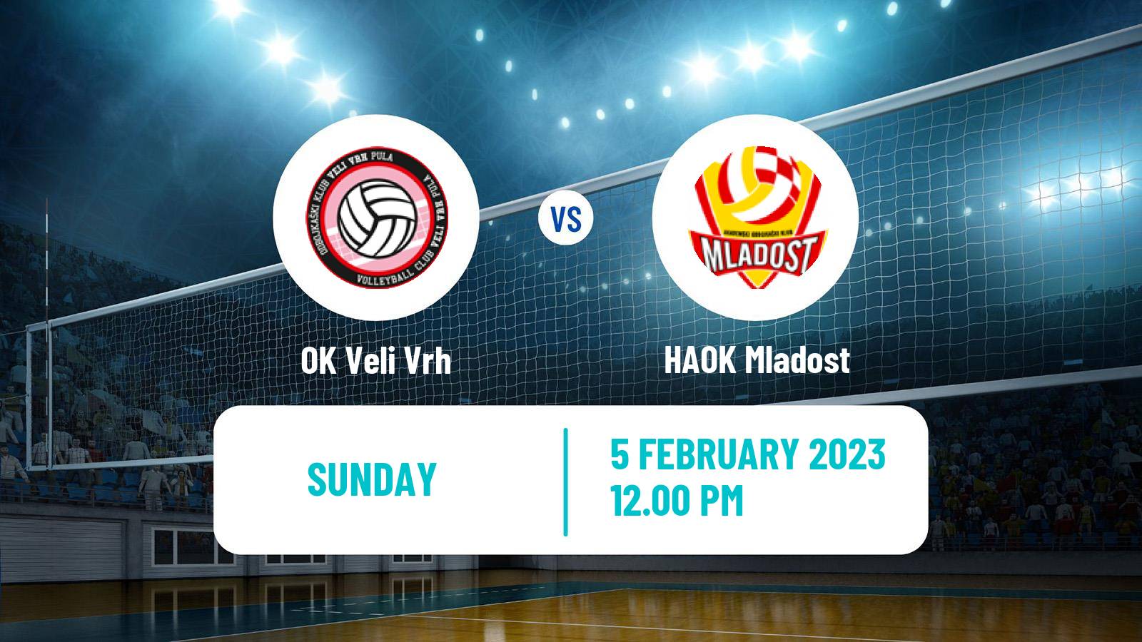 Volleyball Croatian Superliga Volleyball Women Veli Vrh - HAOK Mladost