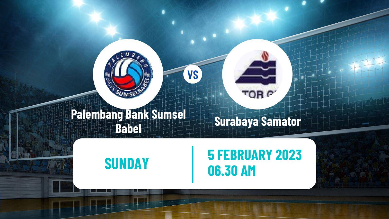 Volleyball Indonesian Proliga Volleyball Palembang Bank Sumsel Babel - Surabaya Samator