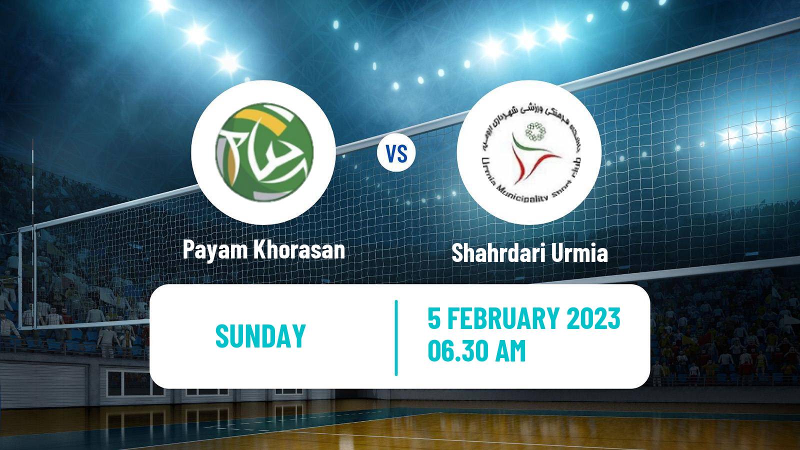 Volleyball Iran Super League Volleyball Payam Khorasan - Shahrdari Urmia