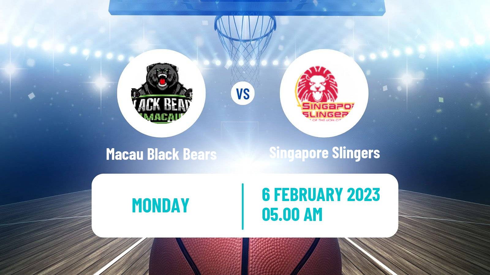 Basketball ASEAN Basketball League Macau Black Bears - Singapore Slingers