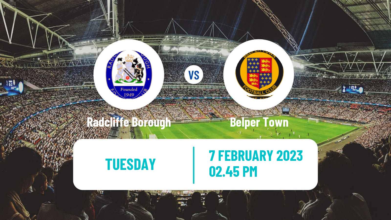 Soccer English NPL Premier Division Radcliffe Borough - Belper Town