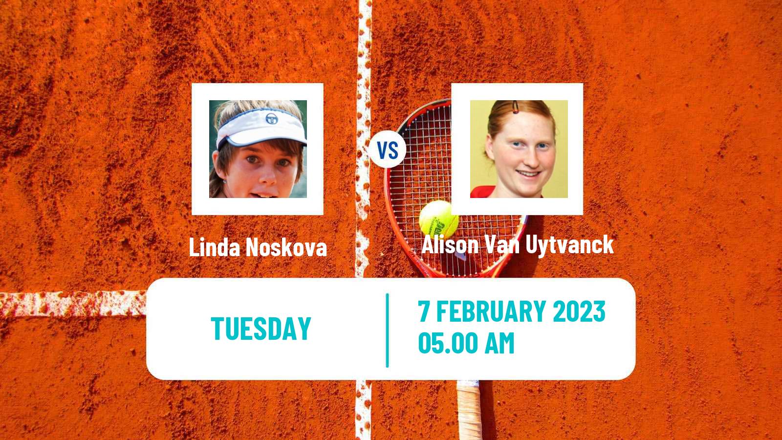 Tennis WTA Linz Linda Noskova - Alison Van Uytvanck