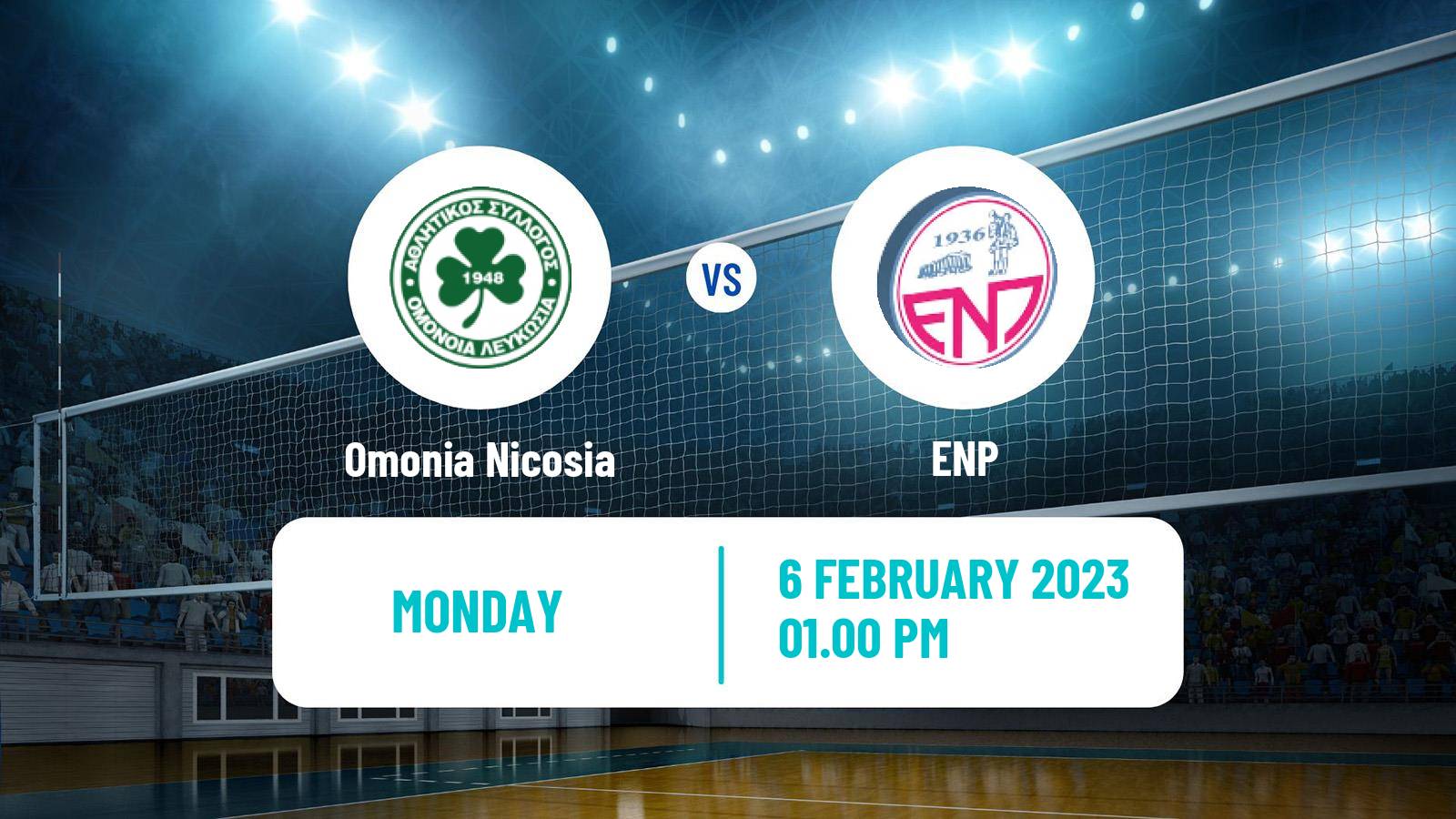 Volleyball Cypriot Championship Volleyball Omonia Nicosia - ENP