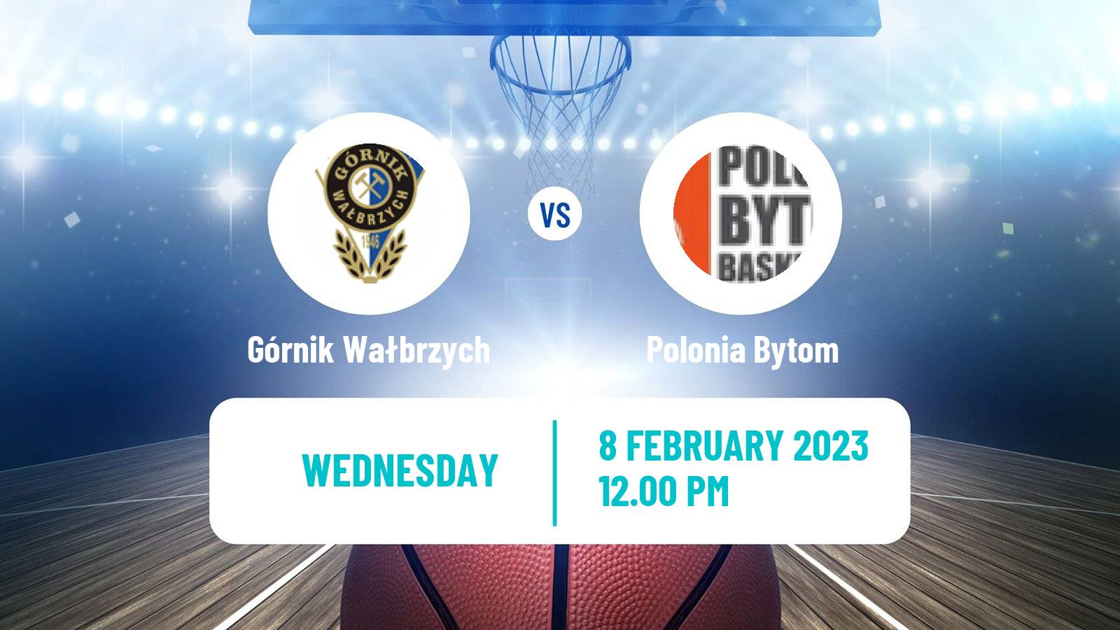 Basketball Polish 1 Liga Basketball Górnik Wałbrzych - Polonia Bytom