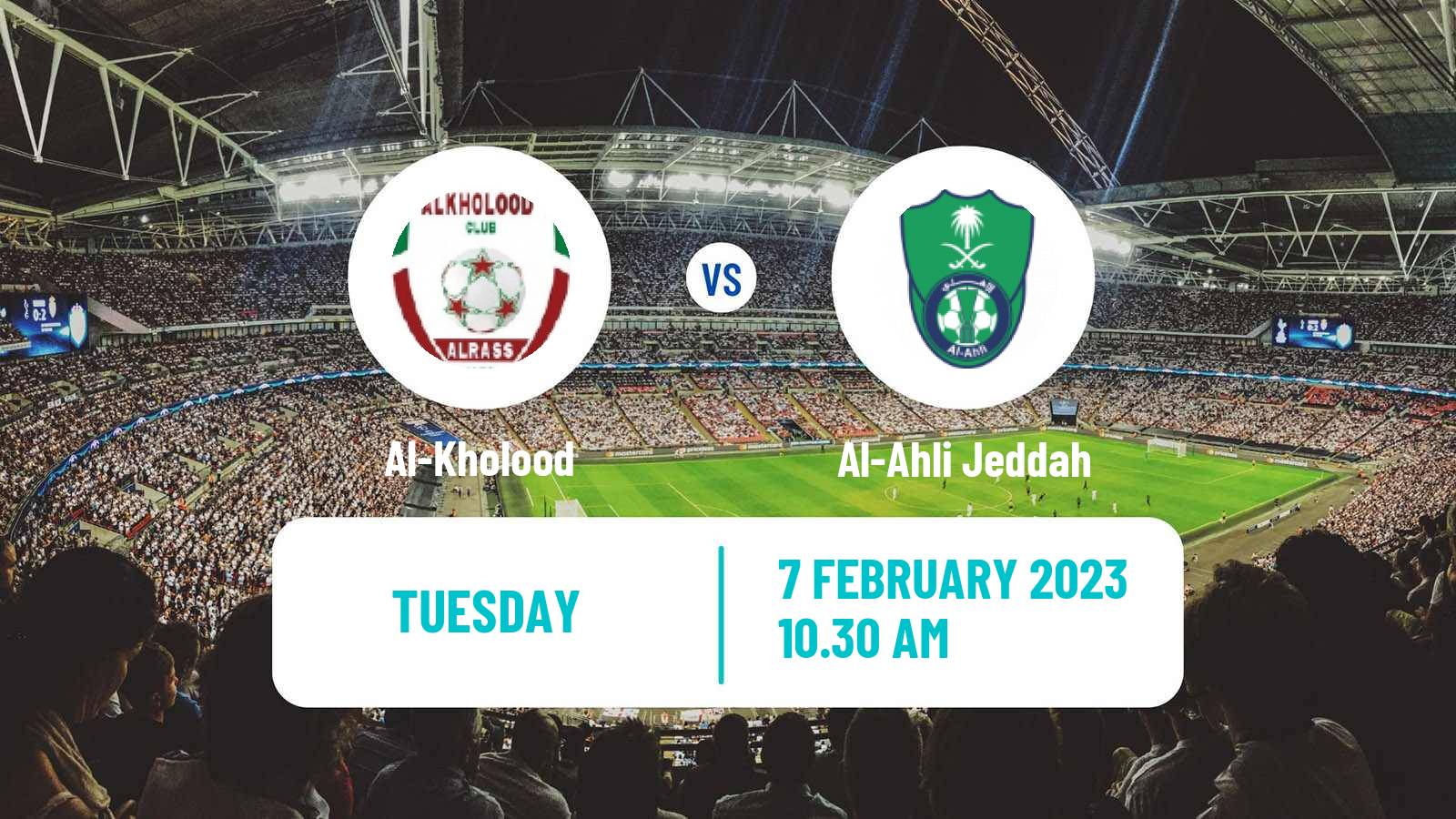 Soccer Saudi Division 1 Al-Kholood - Al-Ahli Jeddah