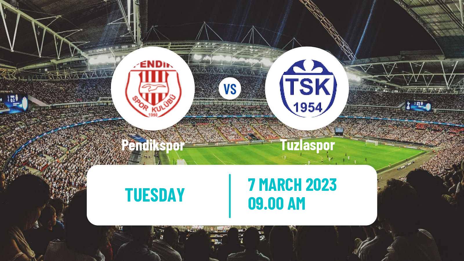 Soccer Turkish First League Pendikspor - Tuzlaspor