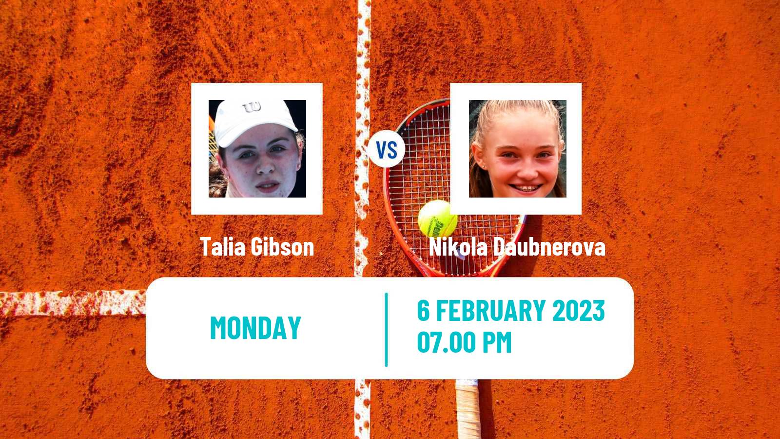 Tennis ITF Tournaments Talia Gibson - Nikola Daubnerova
