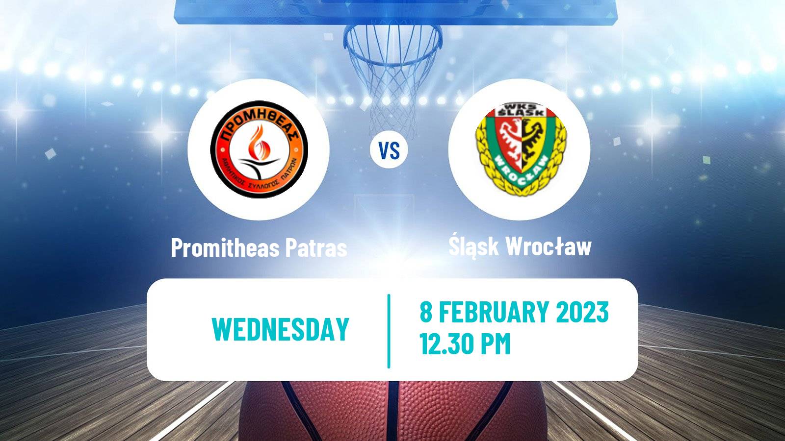 Basketball Eurocup Promitheas Patras - Śląsk Wrocław