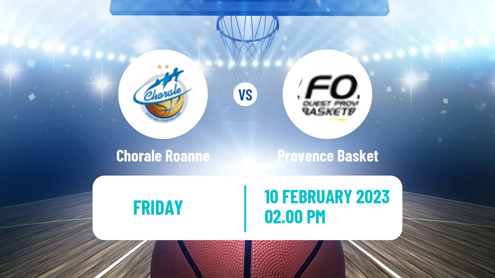 Basketball French LNB Chorale Roanne - Provence Basket