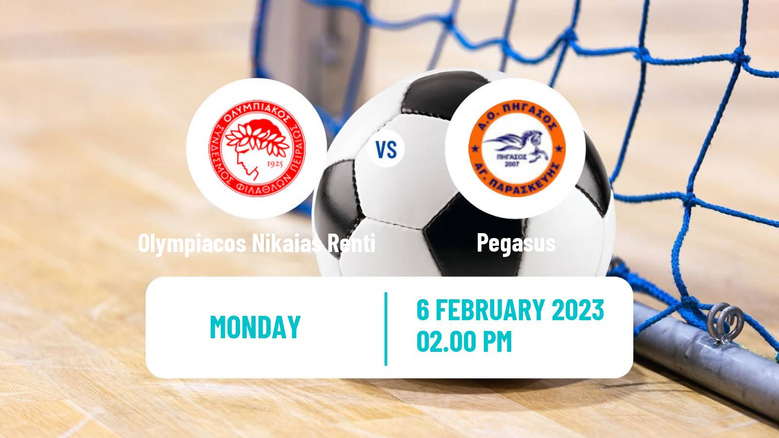 Futsal Greek Super League Futsal Olympiacos Nikaias Renti - Pegasus