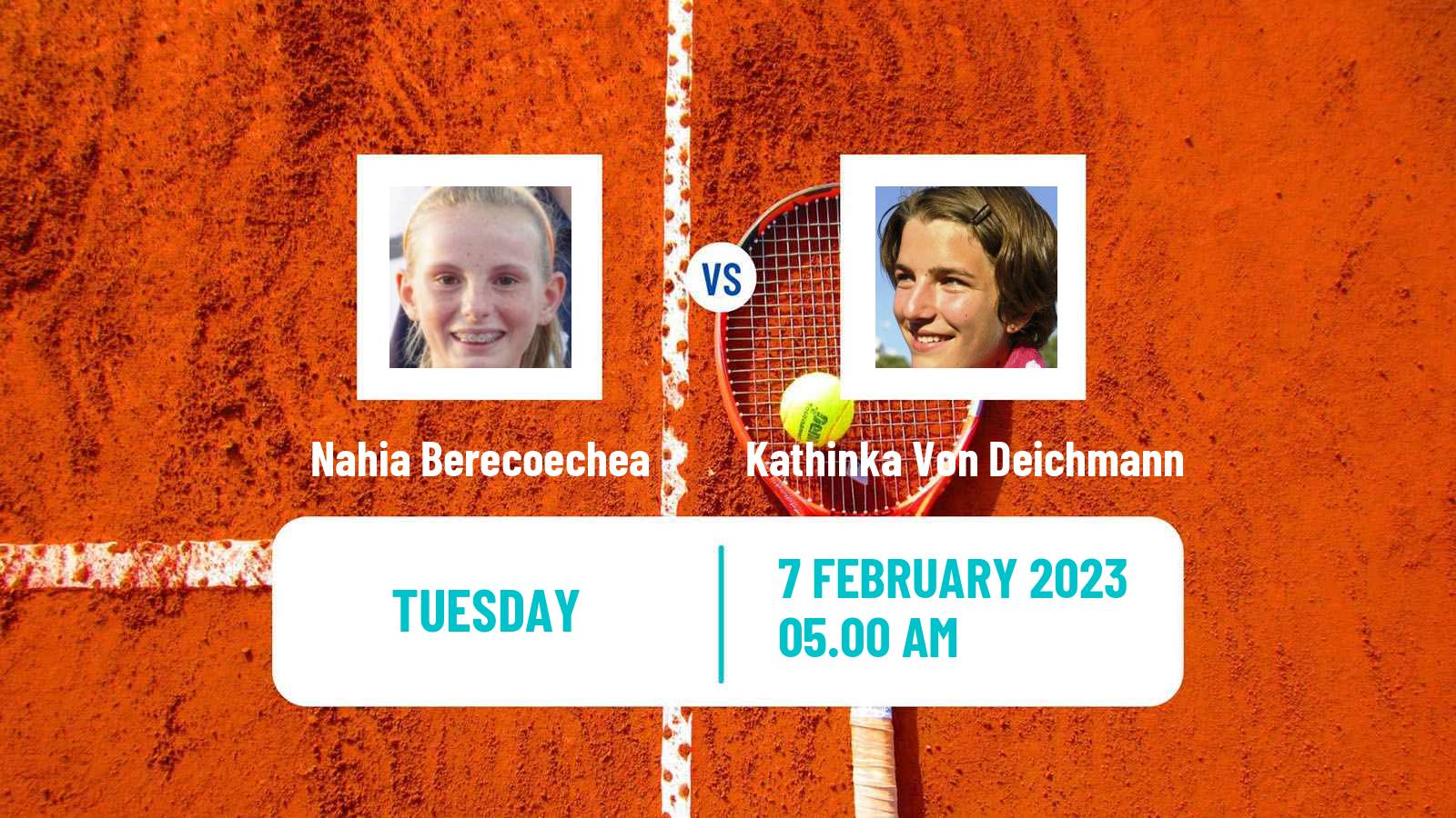 Tennis ITF Tournaments Nahia Berecoechea - Kathinka Von Deichmann