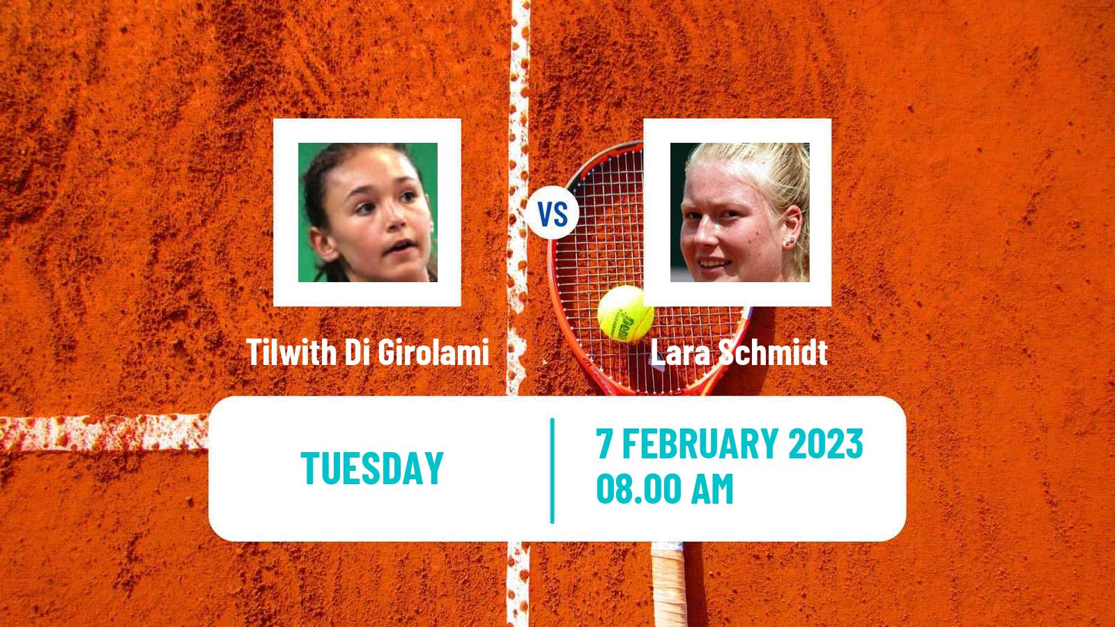 Tennis ITF Tournaments Tilwith Di Girolami - Lara Schmidt