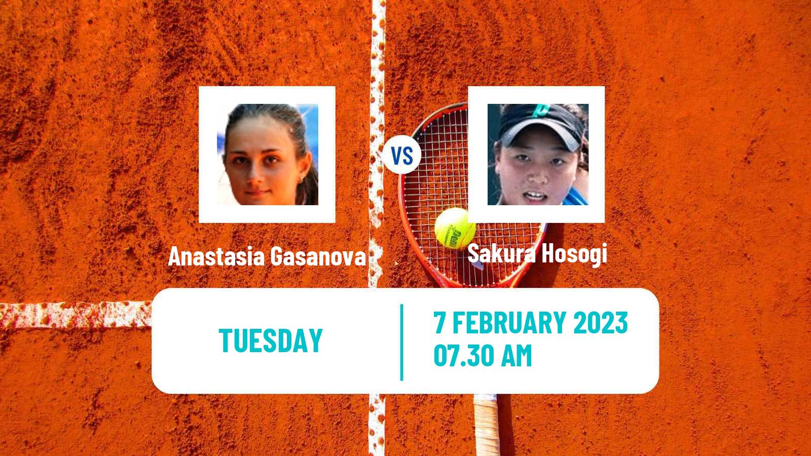 Tennis ITF Tournaments Anastasia Gasanova - Sakura Hosogi