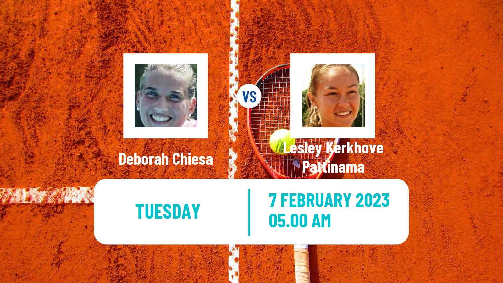 Tennis ITF Tournaments Deborah Chiesa - Lesley Kerkhove Pattinama
