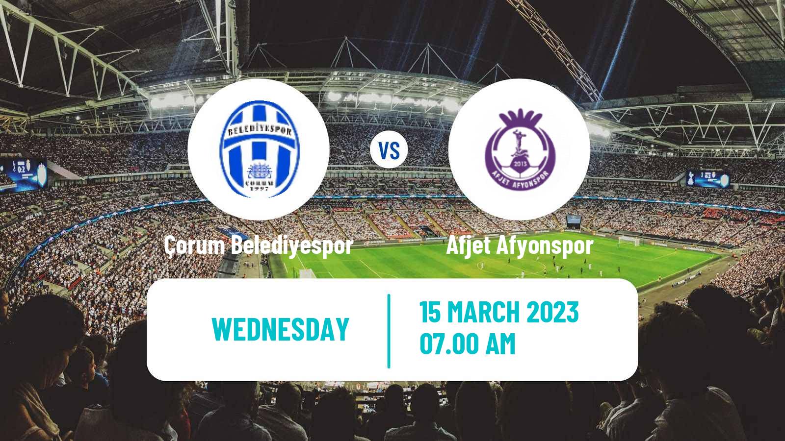 Soccer Turkish Second League White Group Çorum Belediyespor - Afjet Afyonspor