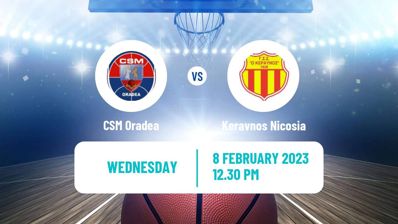Basketball FIBA Europe Cup CSM Oradea - Keravnos Nicosia