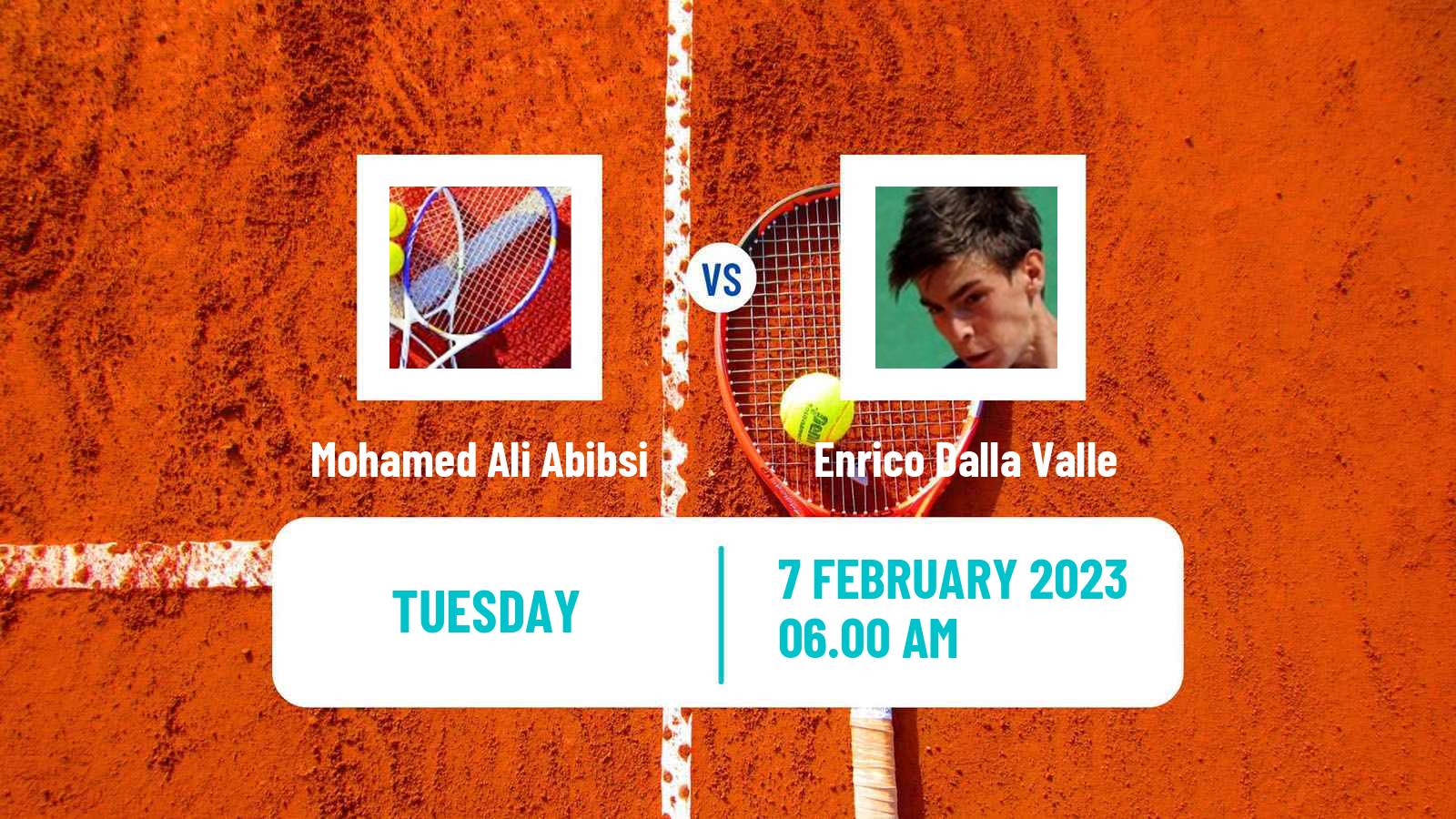 Tennis ITF Tournaments Mohamed Ali Abibsi - Enrico Dalla Valle