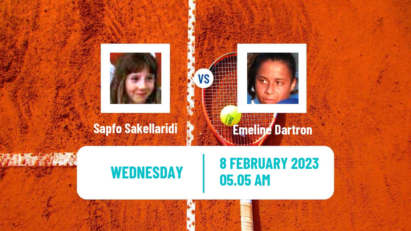 Tennis ITF Tournaments Sapfo Sakellaridi - Emeline Dartron