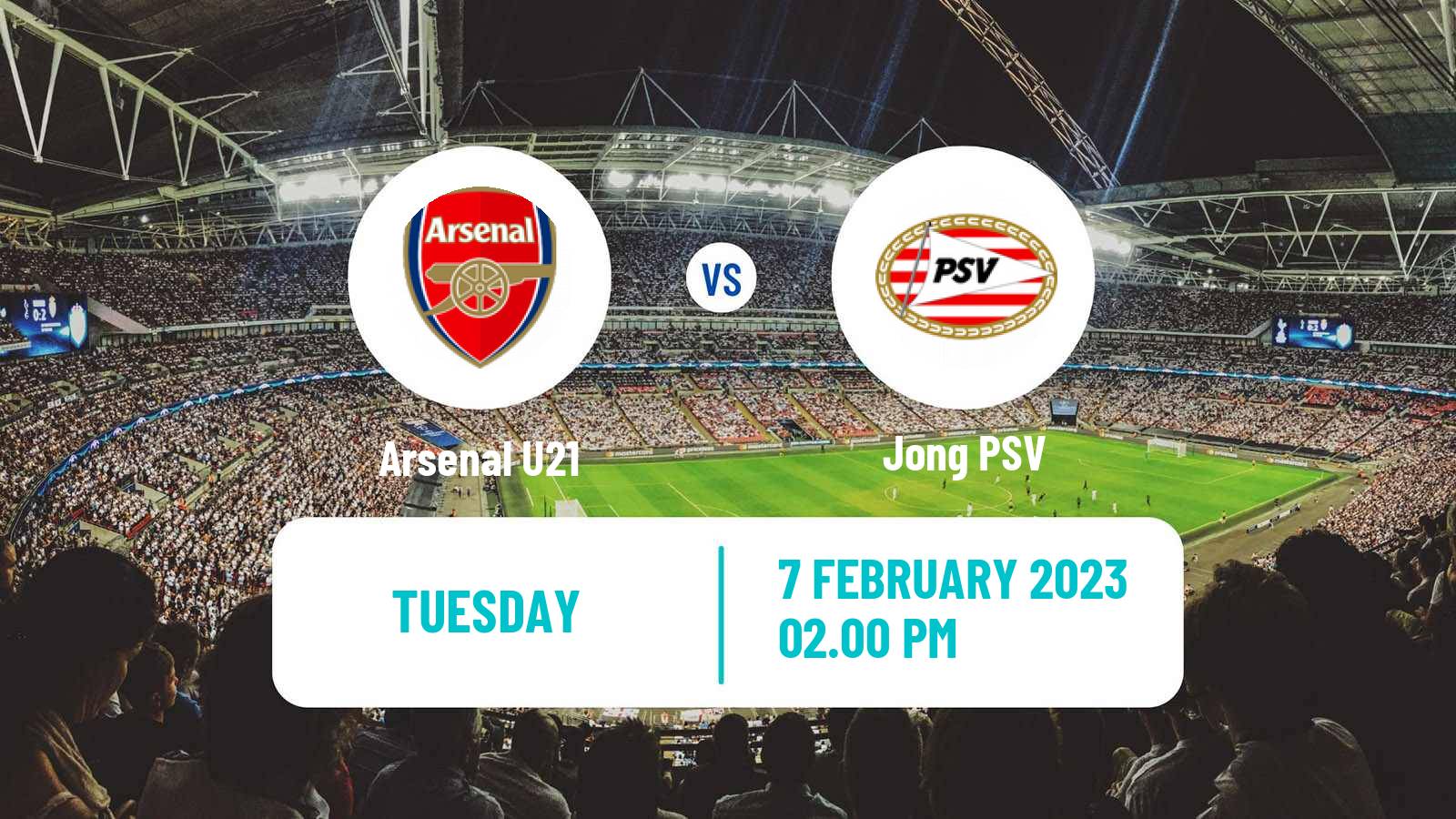 Soccer English Premier League International Cup Arsenal U21 - Jong PSV