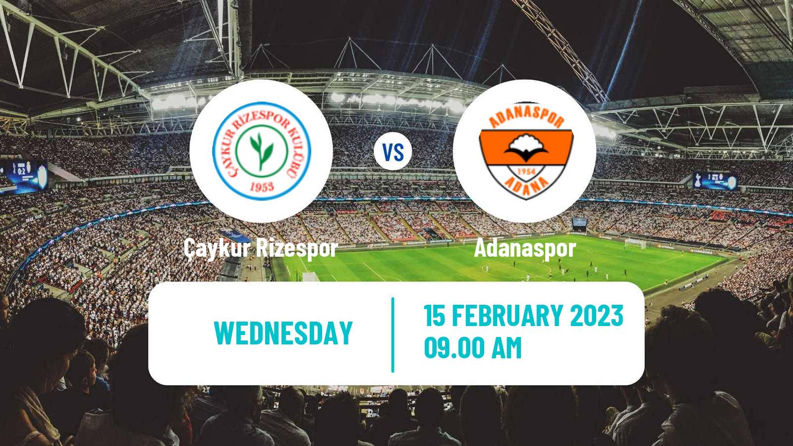 Soccer Turkish First League Çaykur Rizespor - Adanaspor