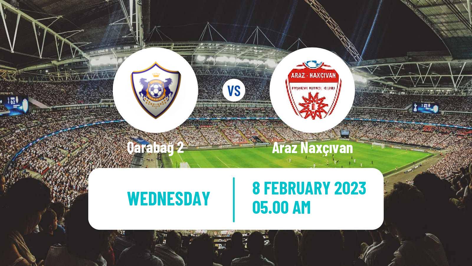 Soccer Azerbaijan First Division Qarabağ 2 - Araz Naxçıvan