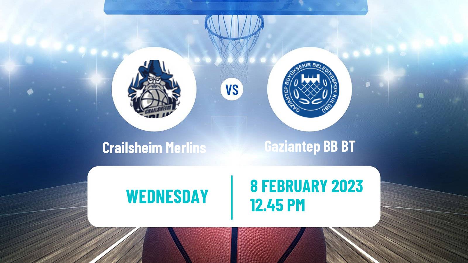 Basketball FIBA Europe Cup Crailsheim Merlins - Gaziantep BB BT