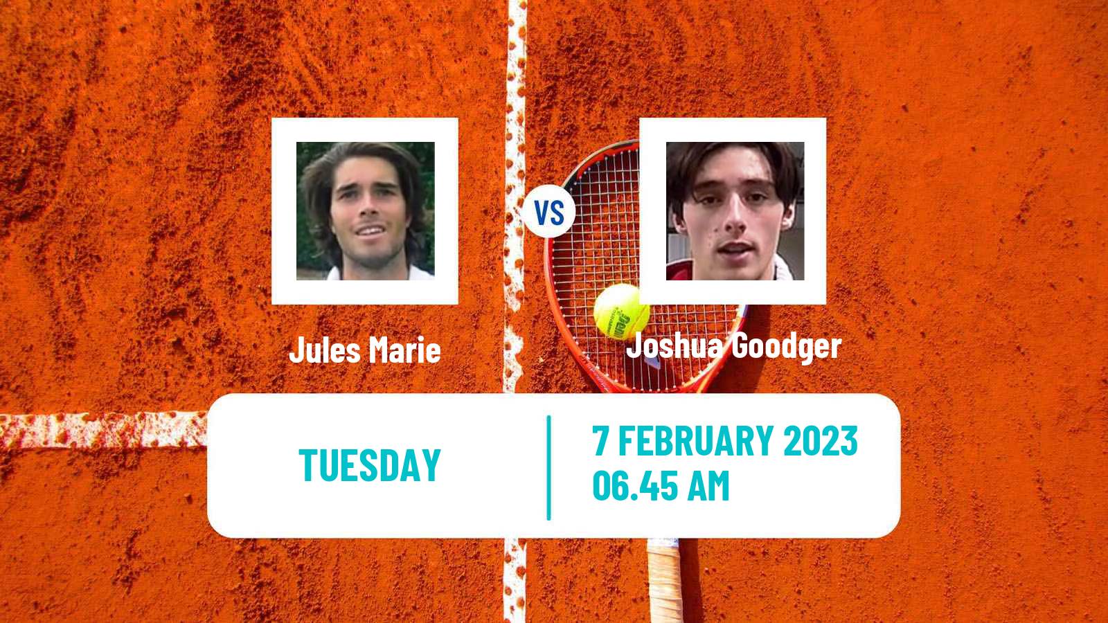 Tennis ITF Tournaments Jules Marie - Joshua Goodger