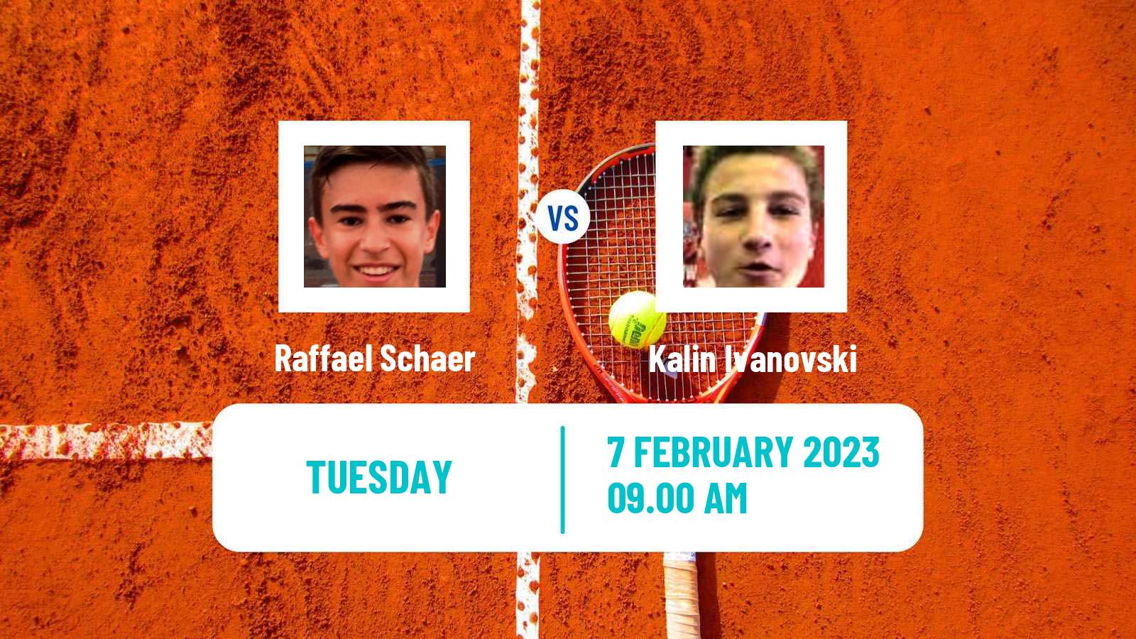Tennis ITF Tournaments Raffael Schaer - Kalin Ivanovski