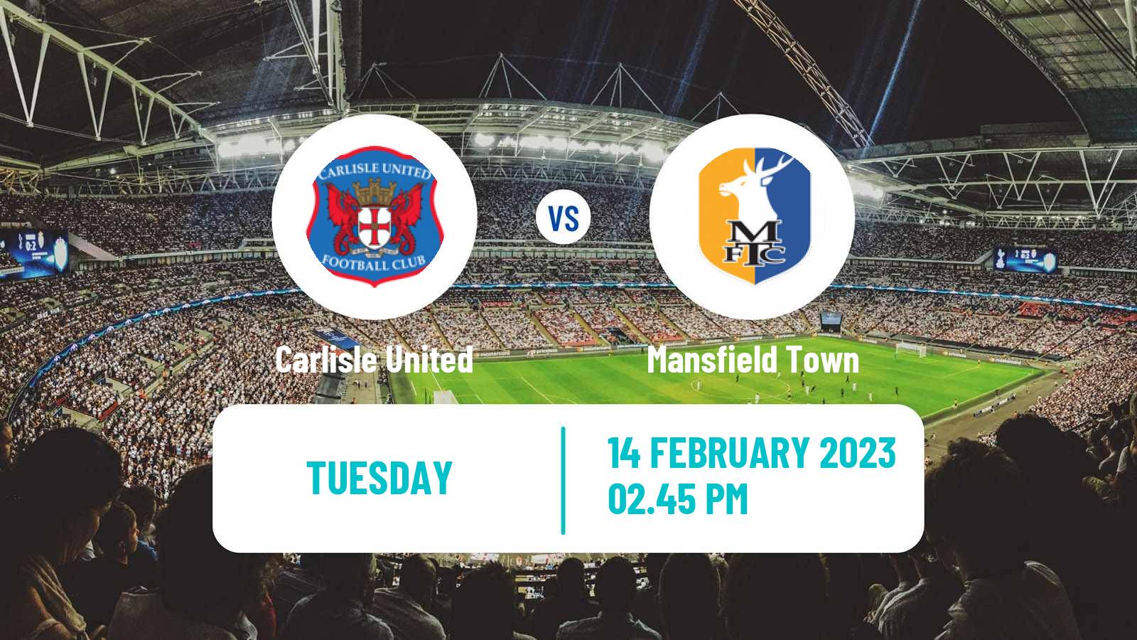 Soccer English League Two Carlisle United - Mansfield Town